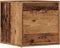 vidaXL - Opbergbox - met - lade - 40,5x40x40 - cm - bewerkt - hout - oud - houtkleurig