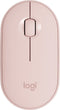 Logitech Pebble M350 - Draadloze muis - Stil klikken en scollen - Roze