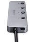 Lindy 43383 - USB 3.2 Gen 1 Hub - 4x USB-A 5000 Mbit/s - Grijs