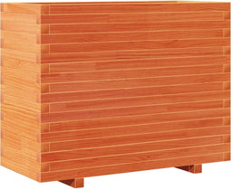 vidaXL - Plantenbak - 90x40x72 - cm - massief - grenenhout - wasbruin