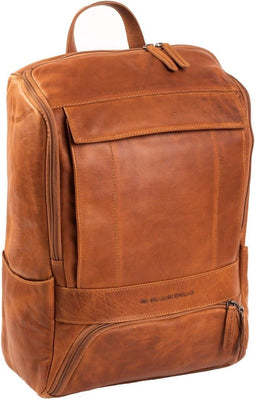 Chesterfield Rich Leren Laptop Rugtas - 15,4 inch - Cognac