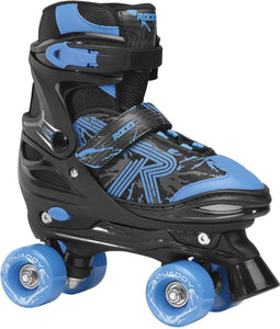 Roces - Quaddy 3.0 - Rolschaatsen - Kinderen - Zwart - Blauw - 30-33
