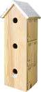 Esschert Design Vogelhuisje - Hout naturel - 19,5 x 16,5 x 51,5 cm