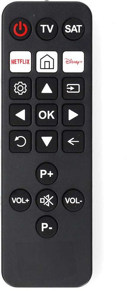 Nedis TVRC23SNBK - TV-afstandsbediening - XL-knoppen - Zwart