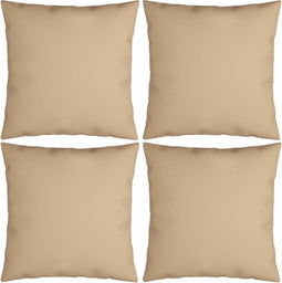 vidaXL - Sierkussens - 4 - st - 50x50 - cm - stof - beige