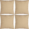vidaXL - Sierkussens - 4 - st - 50x50 - cm - stof - beige
