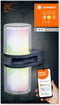 LEDVANCE Slim tuinarmatuur LED: voor muur, SMART+ UP DOWN FLARE MULTICOLOR / 14 W, 22-…24- V, Warm White, 3- K, body materiaal: aluminum, IP44