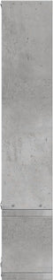 vidaXL - Wandschap - 96x12x64 - cm - bewerkt - hout - betongrijs