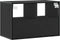 vidaXL - Tv-meubel - 60x31x39,5 - cm - bewerkt - hout - en - metaal - zwart