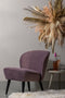WOOOD Sara Fauteuil - Velvet - Warm Lila - 59x71x70