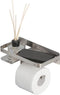 Tiger Caddy - Wc rolhouder met planchet - RVS geborsteld - 24 cm