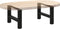 vidaXL - Salontafelpoten - 2 - st - 50x(30-31) - cm - staal - zwart