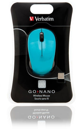 Verbatim Go Nano - Draadloze Muis - 1600 dpi - Blauw