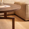 Liviza Salontafel Trape - Mangohout - Rond Bruin - 40 cm , 75 cm , 75 cm
