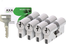 AXA Dubbele veiligheidscilinders (Xtreme Security) 30-30 mm: 4 stuks gelijksluitend - SKG***