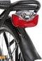 AXA Omega - Fiets Achterlicht - LED Fietsverlichting op Batterij – Auto on/off systeem - 50-80 mm - Rood
