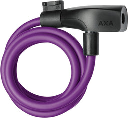 AXA Resolute 8/120 - Kabelslot - Slot voor Fietsen - Gebruiksvriendelijk - 120 cm lang - Diameter 8 mm - Paars