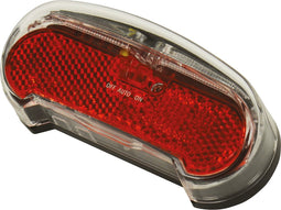 AXA Riff Battery - Fiets Achterlicht - LED Fietsverlichting op Batterij - Auto on/off systeem - 50-80 mm - Rood