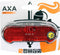 AXA Riff Battery - Fiets Achterlicht - LED Fietsverlichting op Batterij - Auto on/off systeem - 50-80 mm - Rood