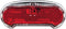 AXA Riff Battery - Fiets Achterlicht - LED Fietsverlichting op Batterij - 50-80 mm - Rood