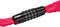 AXA Rigid RCC 120 - Kettingslot - Slot voor Fietsen - Code - 120 cm lang - 3,5 mm - Roze