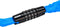 AXA Rigid RCC 120 - Kettingslot - Slot voor Fietsen - Code - 120 cm lang - 3,5 mm - Blauw