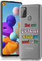 iMoshion Hoesje Geschikt voor Samsung Galaxy A21s Hoesje Siliconen - iMoshion Design hoesje - Meerkleurig / Rainbow Quote
