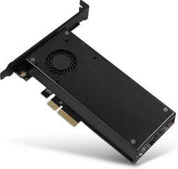 AXAGON AXAGON PCEM2-DC PCIe-3.0-x4-Adapter, 1x M.2-NVMe, 1x M.2-SATA, bis 22110 - aktiv PCI Express x4 adapterkaart voo