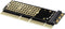 AXAGON PCEM2-1U 1 poort PCI Express kaart PCIe Geschikt voor: M.2 2280