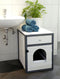 Kerbl - Kattenbakkast - Ida - 45x58x60 - cm - wit - en - blauw