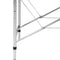 vidaXL - Massagetafel - inklapbaar - met - aluminium - frame - (vier - delen - / - crèmewit)