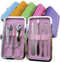 Super Deluxe Manicureset - Inclusief opbergetui en accessoires - RVS - Zwart (1 set)