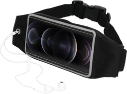 Mobiparts iPhone 12 Pro Max - Sport Belt - Touchscreen waterbestendig - Zwart