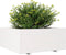 vidaXL - Plantenbak - 110x110x49,5 - cm - massief - grenenhout - wit