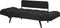 BREKKE - Slaapbank - Zwart - Polyester