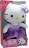 Hello Kitty HKT121 - Knuffel - 30 cm - Paars satijnen jurkmodel