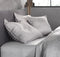 Zohome Kussensloop Satinado - Kussenhoes van 40x80 cm - Set van 2 stuks - 100% Katoen-Satijn - Grijs