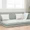 vidaXL - Vloersofa - Bed - 2-in-1 - Lichtgrijs - 213x144x60 - cm - Fluwelen