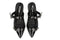 POSH by Poelman JULIA - Slingbacks - Imitatieleer met gespen - Zwart