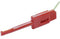 SKS Hirschmann KLEPS 064 PCH, rt Krokodillenklem Steekaansluiting 0.64 mm CAT I Rood