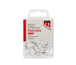 Quantore - Push pins 40 stuks transparant | 10 stuks