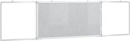 Whiteboard magnetisch inklapbaar 160x40x1,7 cm aluminium