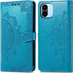 iMoshion Hoesje Geschikt voor Xiaomi Redmi A2 / Redmi A1 Hoesje Met Pasjeshouder - iMoshion Mandala Bookcase - Turquoise