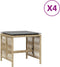 vidaXL - Tuinkrukken - 4 - st - kussens - 41x41x36 - cm - poly - rattan - gemengd - beige