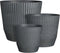 Mica Decorations Rio - Bloempot voor Buiten - H41 x Ø45 cm - Donkergrijs