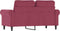 vidaXL - Tweezitsbank - 120 - cm - fluweel - wijnrood
