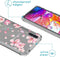 iMoshion Hoesje Geschikt voor Samsung Galaxy A70 Hoesje Met Koord - iMoshion Design Hoesje met Koord - Roze / Transparant / Blossom Watercolor