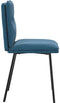 vidaXL - Eetkamerstoelen - 2 - st - fluweel - blauw
