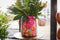 TS Collection - Bloempot hoog Fiesta fuchsia - 21x24 - Metaal & Epoxy - Exclusieve woonitems voor binnen - Handgemaakt - Unieke print - Designed by Lammie
