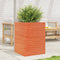 vidaXL - Plantenbak - 50x50x68,5 - cm - massief - grenenhout - wasbruin